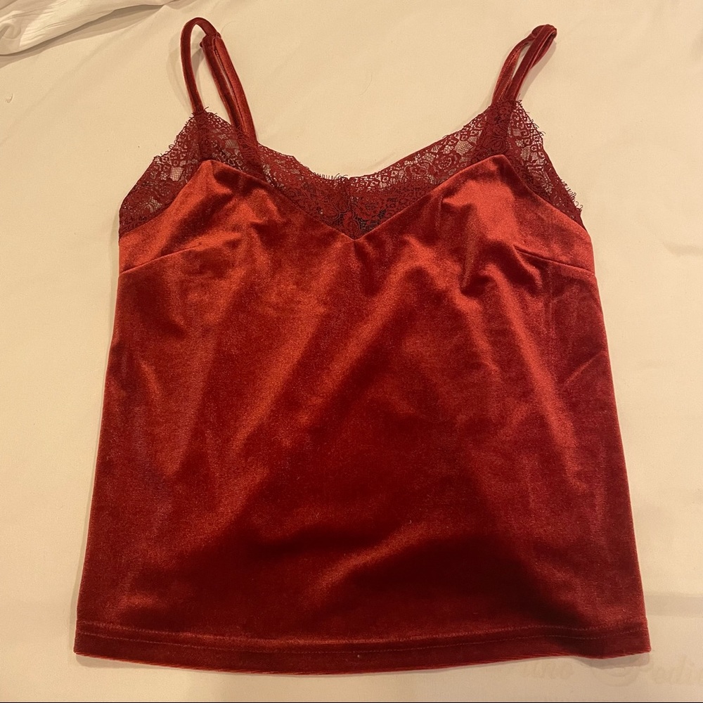 F21 Red Velvet Tank Top